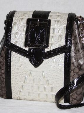 NWT Brahmin Margo Multi Figaro Melbourne Crossbody Bag Leather Purse Handbag